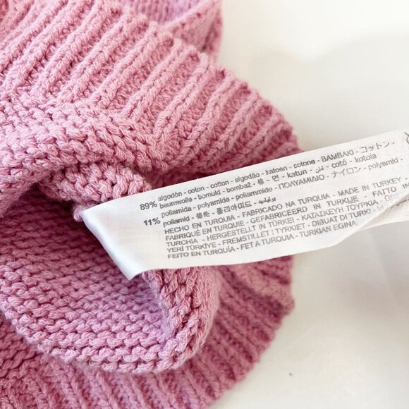 Zara Pink Knit Square Neck Crop Top Tank Minimalist - Size Small - Picture 4 of 4